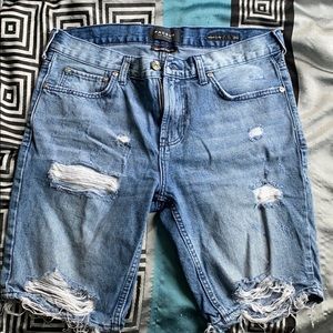 Pacsun denim distressed shorts